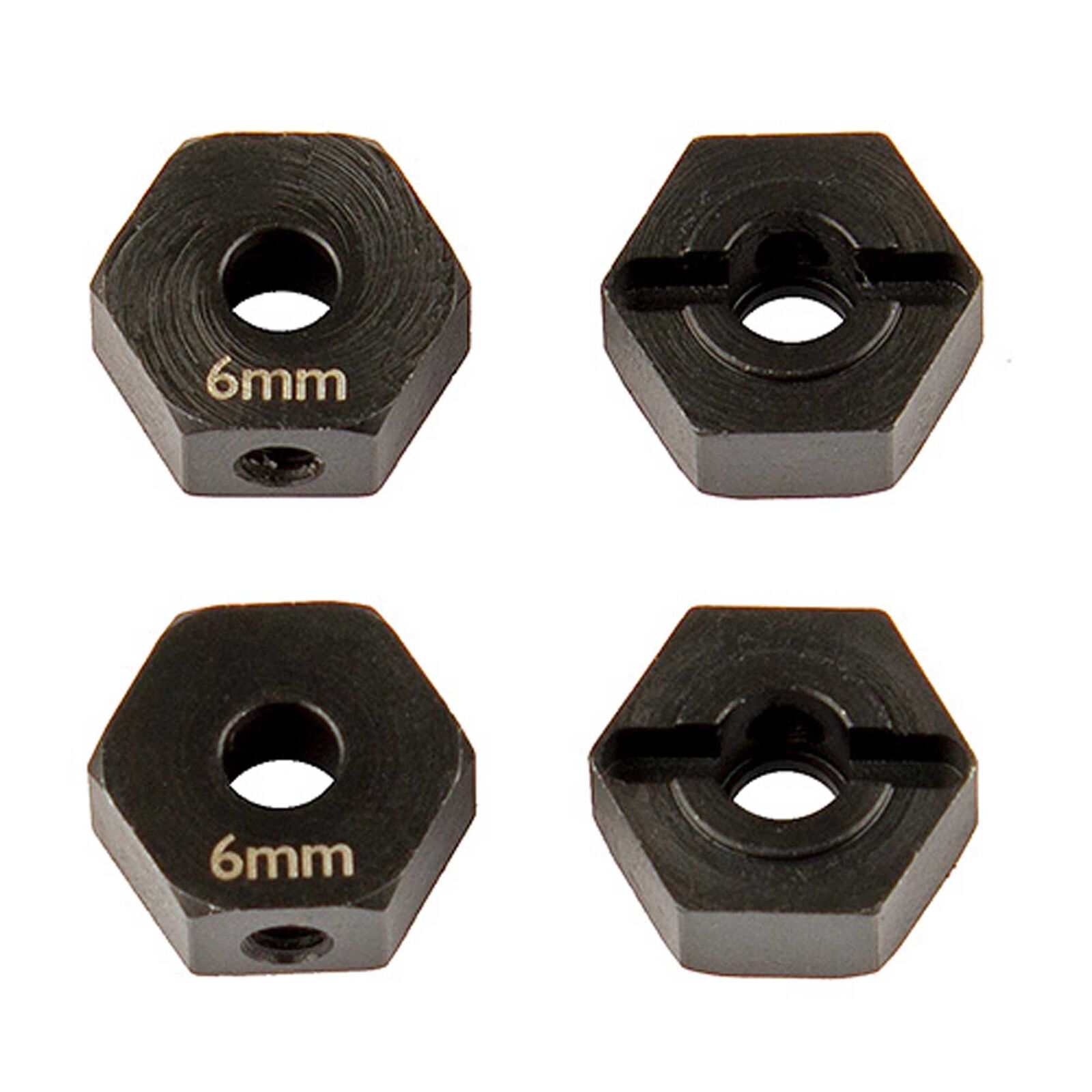Factory Team Steel 6mm Wheel Hexes, 1/10 Element Enduro