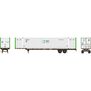 HO ATH 53' Chassis with Container, Chassis- UPHZ 'DCLI' #168004, Container- CFQU #821402