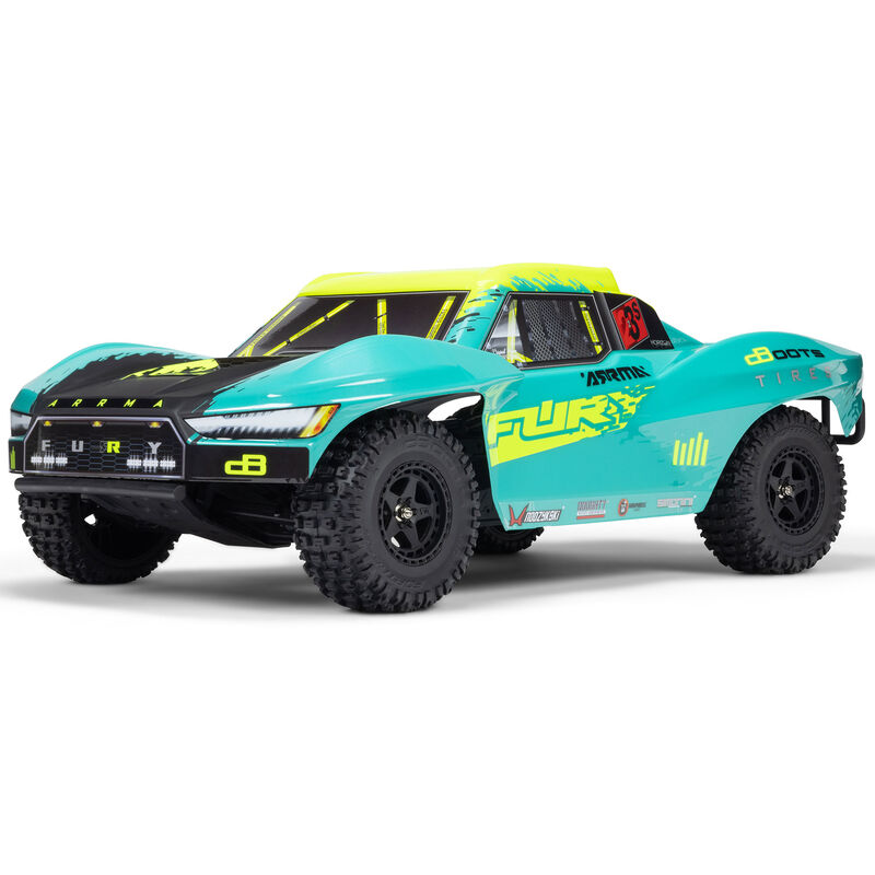 1/10 FURY 223S DSC 2WD RTR Brushless Short Course Truck, Green - SCRATCH & DENT