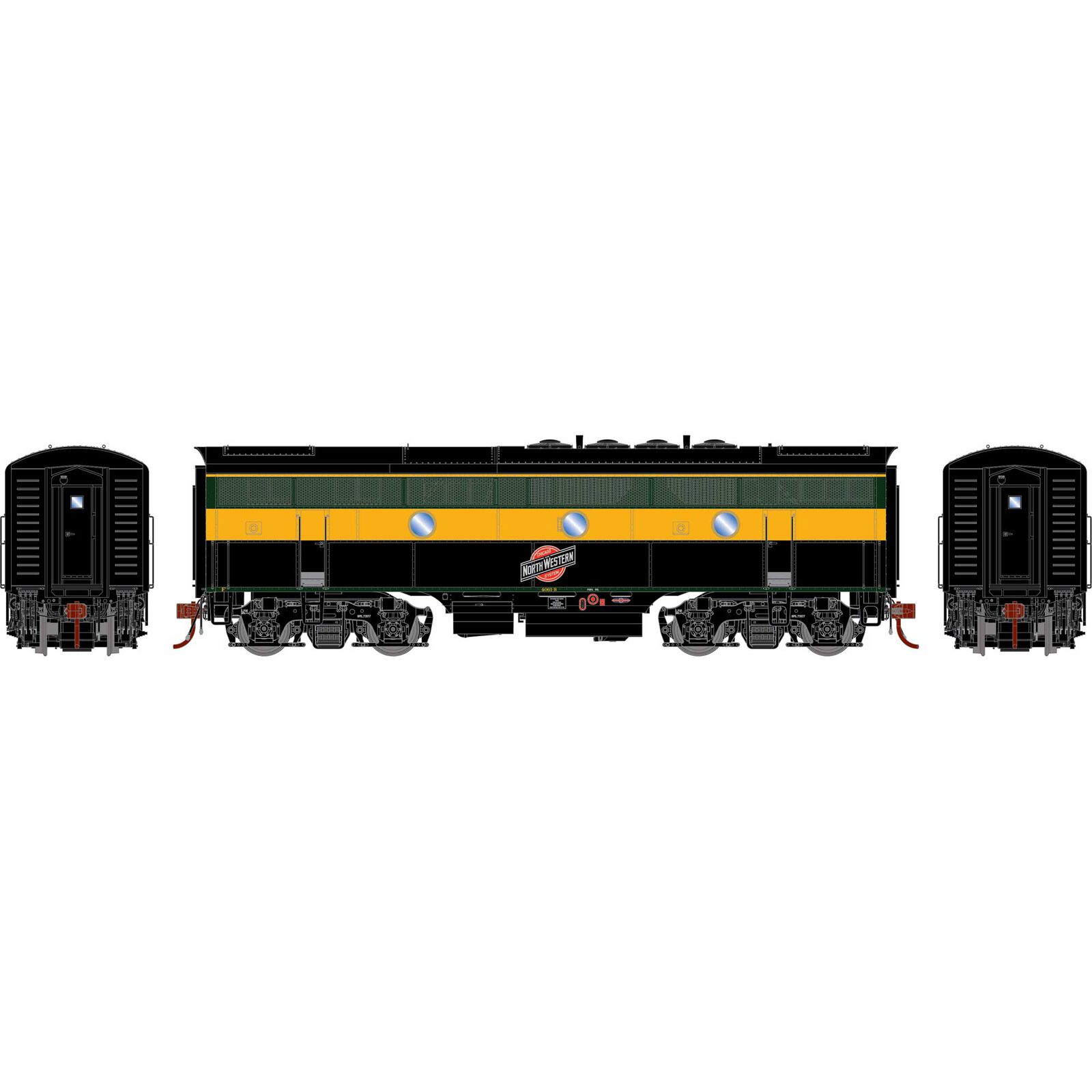 HO F3B Locomotive, C&NW #4061-B