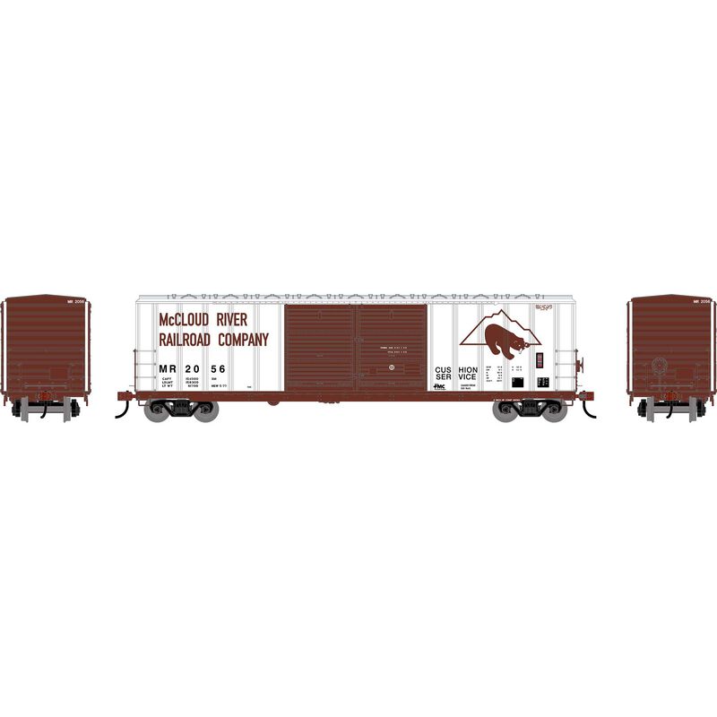 HO ATH 50' FMC 5077 Centered Double Door Box Car, MR #2056
