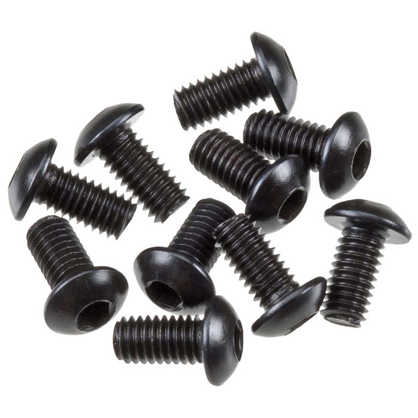 Hex Socket Button Head M3x6mm, Black (10)