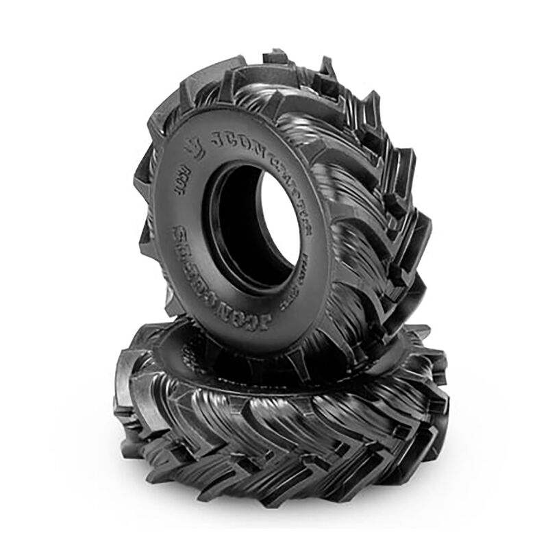 1/24 Fling Kings 1.0" Crawler Tires and Inserts, Green Compound (2)