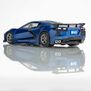 HO Chevy Corvette C8 Mega G+ Slot Car, Metallic Riptide Blue