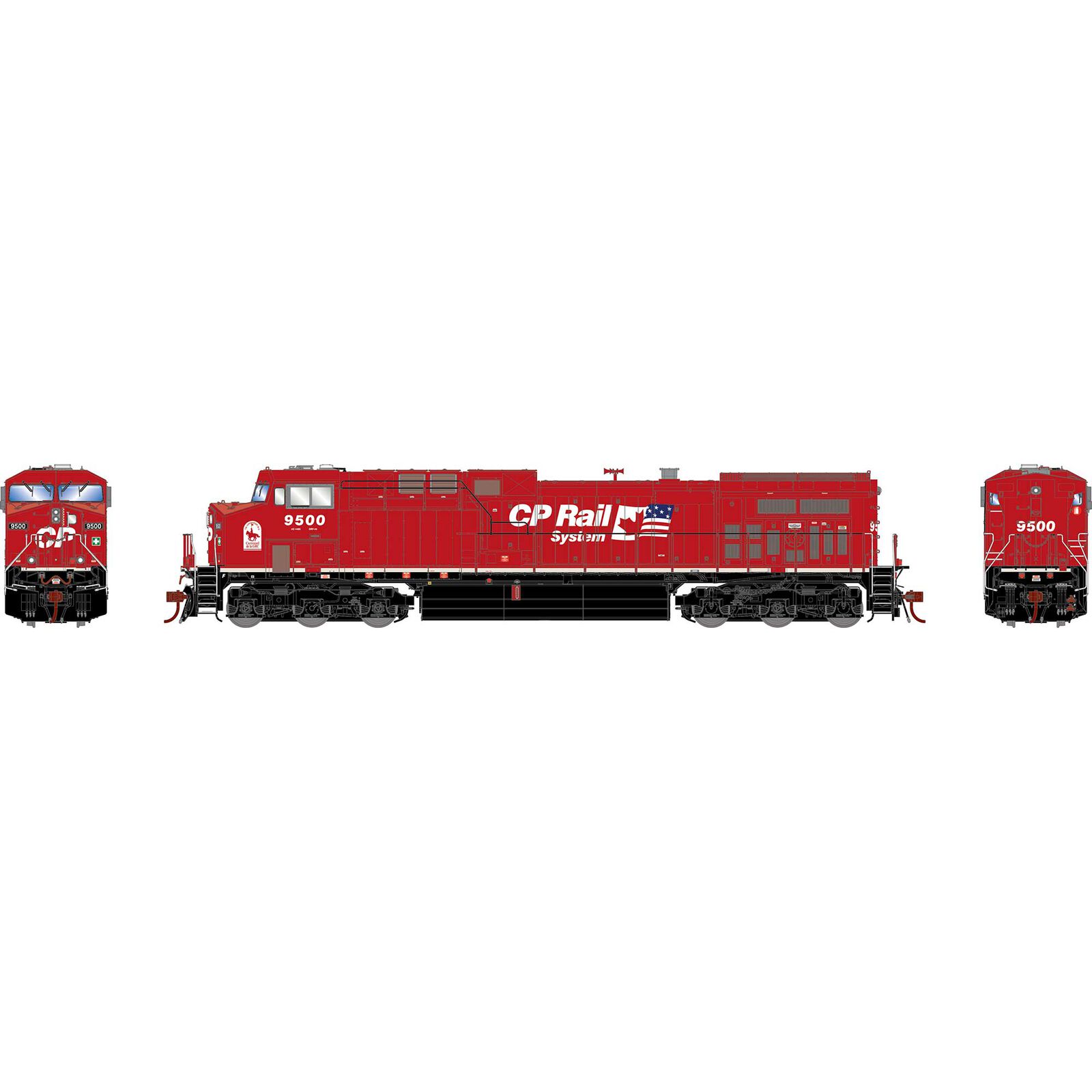 HO AC4400CW Locomotive, with DCC & Sound CPR #9500