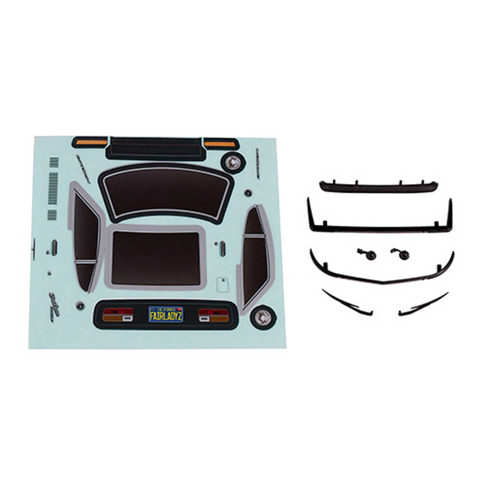 Datsun 240Z Body Accessories Set, 1/27 Team Associated SR27