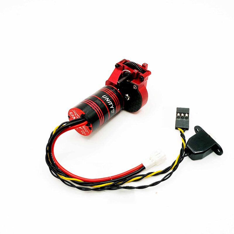 Crawlcore Power System: Unity Pro 2-in-1 ESC/Motor with Micro Stellar Transmission, 1/24 Axial SCX24