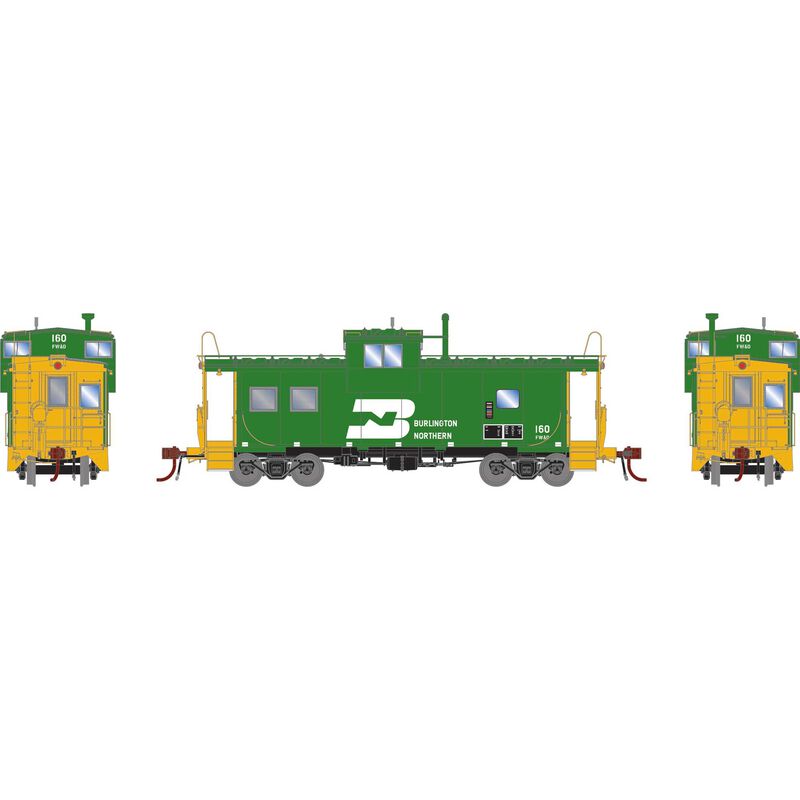 HO GEN ICC Caboose with Lights, FWD #160