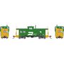HO GEN ICC Caboose with Lights, FWD #160