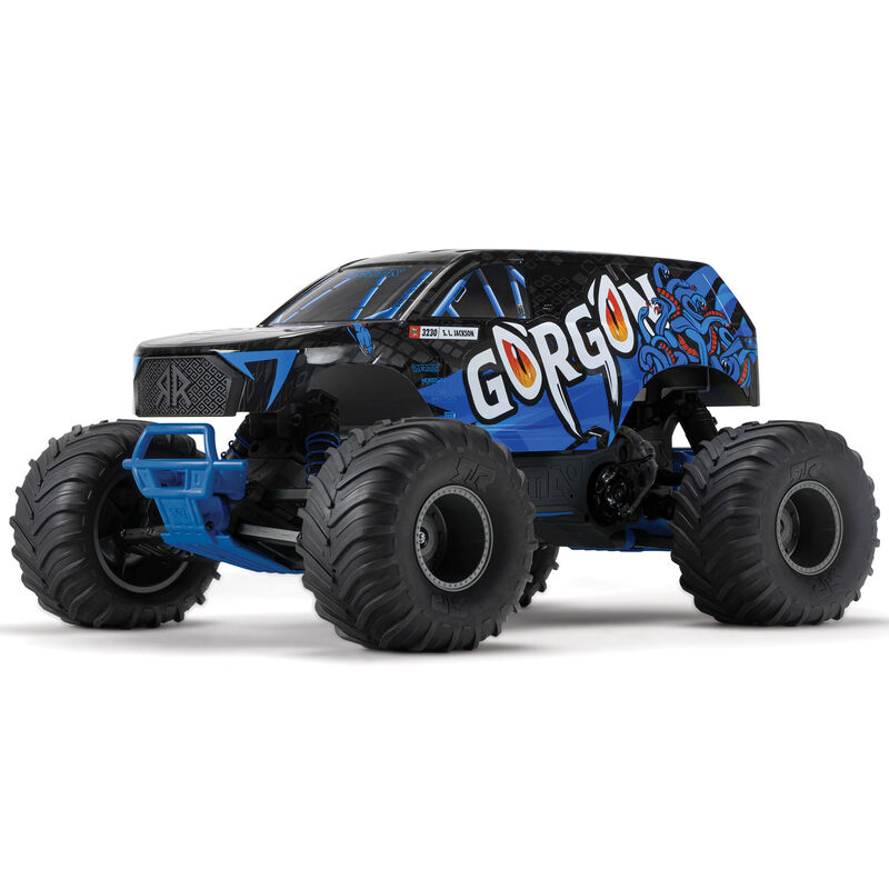 1/10 GORGON 2WD RTR Brushed Monster Truck, Blue