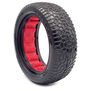 1/10 Scribble Front 2WD 2.2 Tires, Super Soft with Red Inserts (2): Buggy