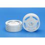 1/10 2wd Buggy Front Star-Dish Wheels, White (2)