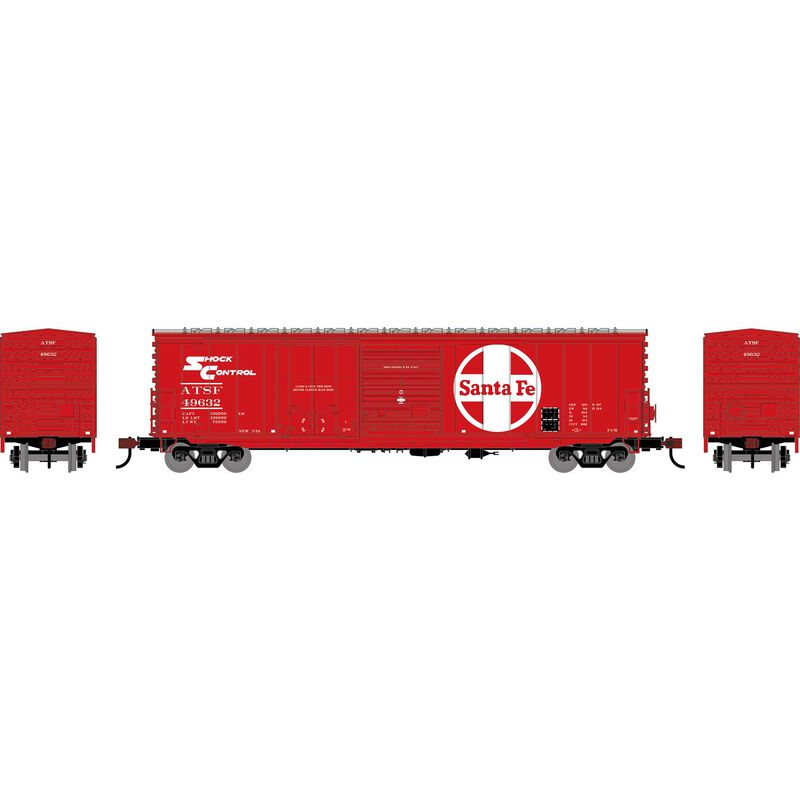 HO ATH 50' ACF Combination Door Box Car, ATSF #49632