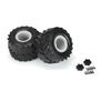 1/10 Demolisher F/R 2.6"/3.5" MT Tires Mounted 12mm Gray Wheels (2)