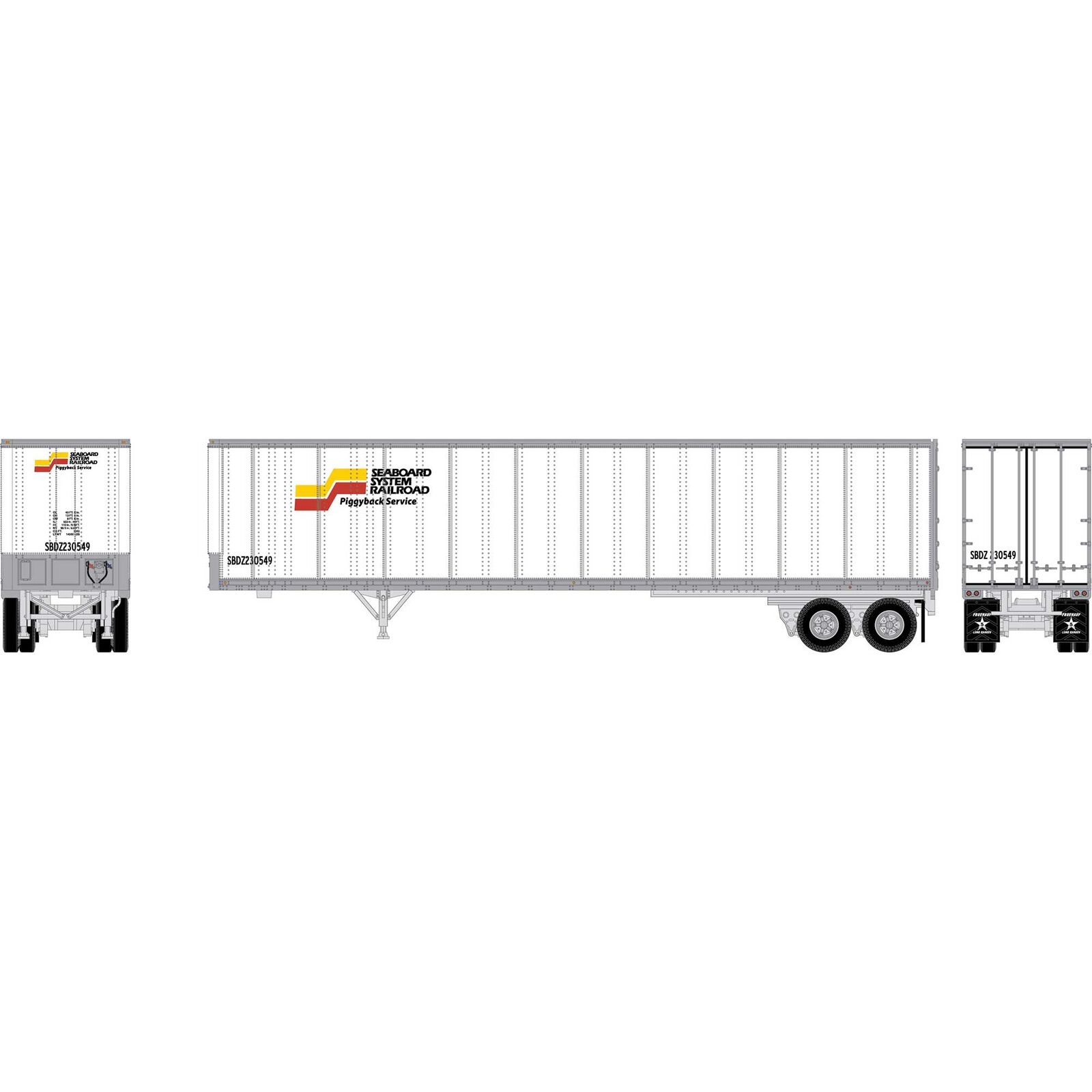 N ATH 45' Fruehauf Z-Van Trailer Smooth Side, SBDZ #230549