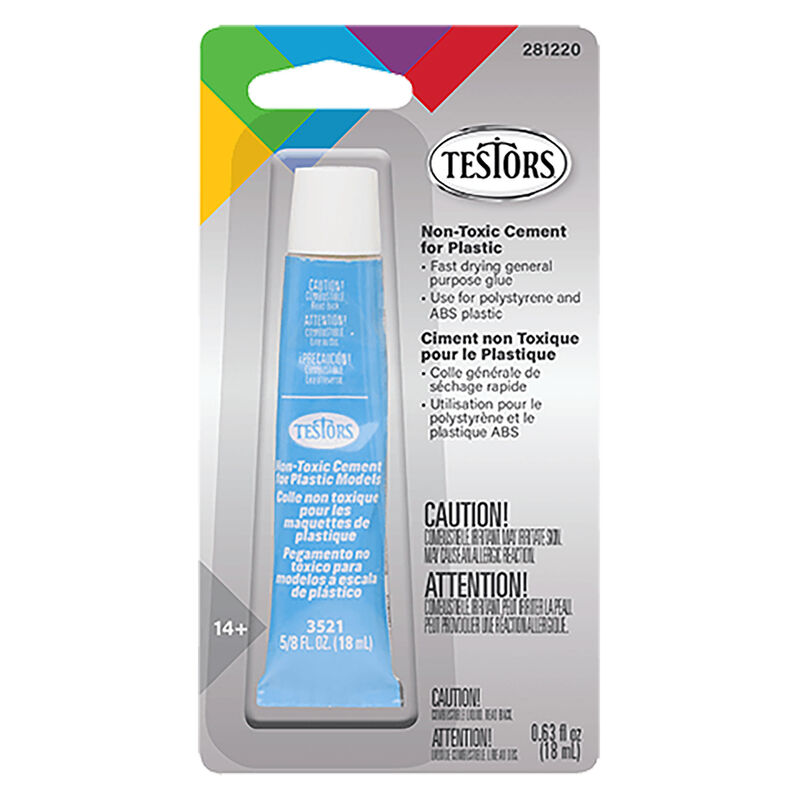 Plastic Cement, Non-Toxic, 5/8 oz