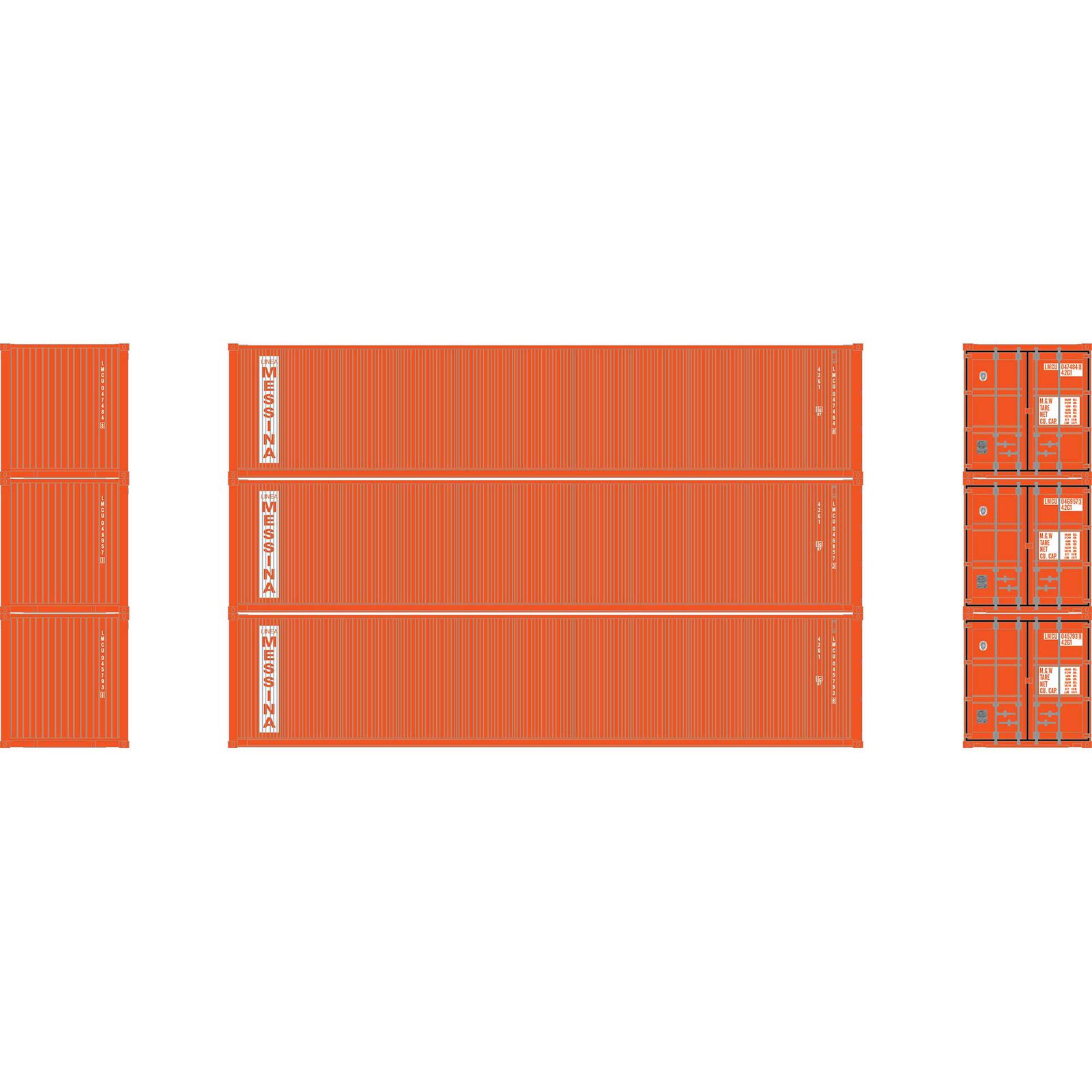 HO ATH 40' Corrugated Low-Cube Container, LMCU #045793 8/046957 3/047484 8 (3)