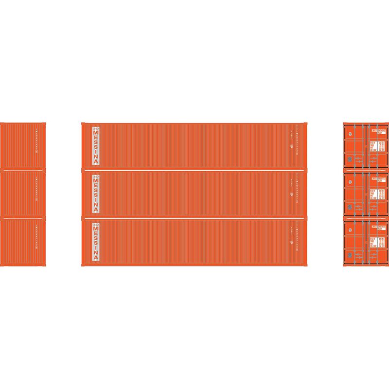 HO ATH 40' Corrugated Low-Cube Container, LMCU #045793 8/046957 3/047484 8 (3)