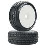 Bandito 1/8 Buggy C2 Mounted Buggy Tires, White (2)