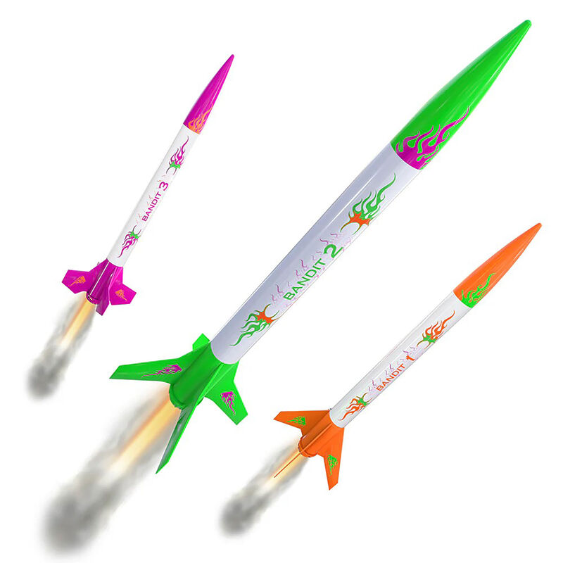 3 Bandits Mini Model Rocket Kit Set