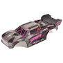 1/10 Painted Decaled Trimmed Body Set with Hidden Body Mount, Pink/Black: VORTEKS 2WD