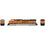 HO GE Dash 9-44CW Locomotive with DCC & Sound, BNSF Wedge  #4433