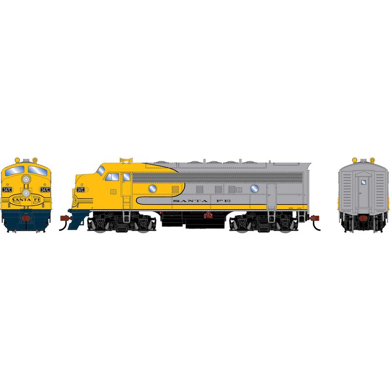 HO RND F7A Locomotive DCC-Ready, ATSF #347C