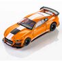 HO 2021 Ford Shelby GT500 Mega G+ Slot Car, Twister Orange & White
