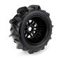 1/7 Dumont Fr/Rr Sand/Snow Mojave Tires Mounted 17mm Blk Whls (2)