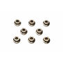 Serrated Wheel Nut 4mm Black (8)
