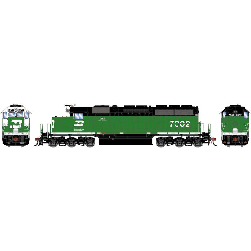 HO ATH SD40G Locomotive w/DCC & Sound, BN #7302