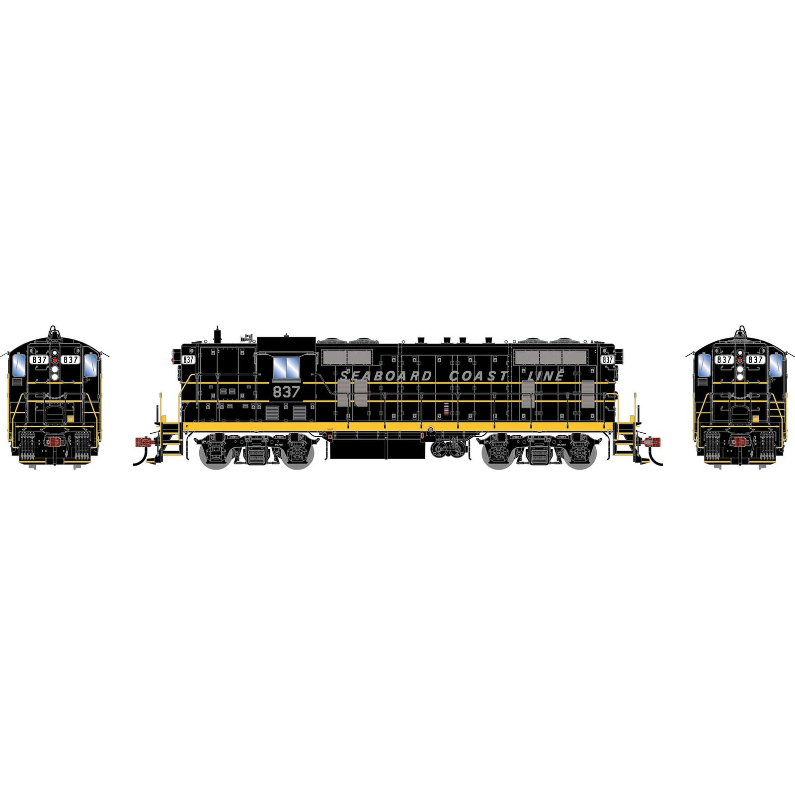 HO GEN GP7 Locomotive w/DCC & Sound, SCL #837