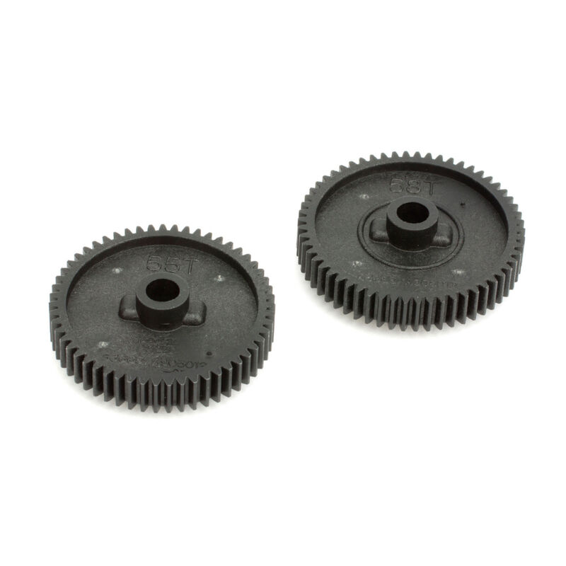 Spur Gear Set, 55T/58T: TT-01