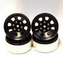 Black Steel 1.9 Beadlock 6-Lug Wagon Wheels12mm(4)