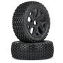 1/8 Thrasher F/R Buggy Tires MTD 17mm Black Ripper Wheel (2)