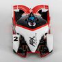 HO Formula N Mega G+ Slot Car, White & Red