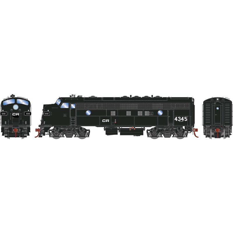 HO FP7 Locomotive with DCC & Sound, CR #4345