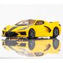 HO Chevy Corvette C8 Mega G+ Slot Car, Accelerated Yellow