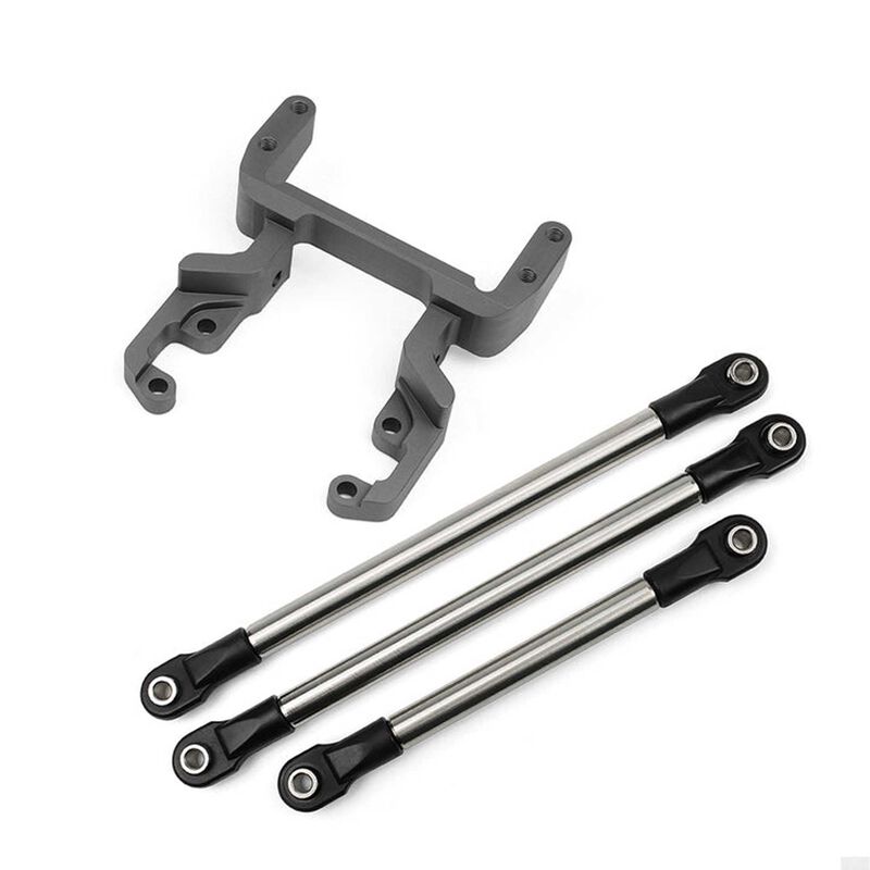 Currie F9 Servo Mount Kit Grey: Axial SCX10-II