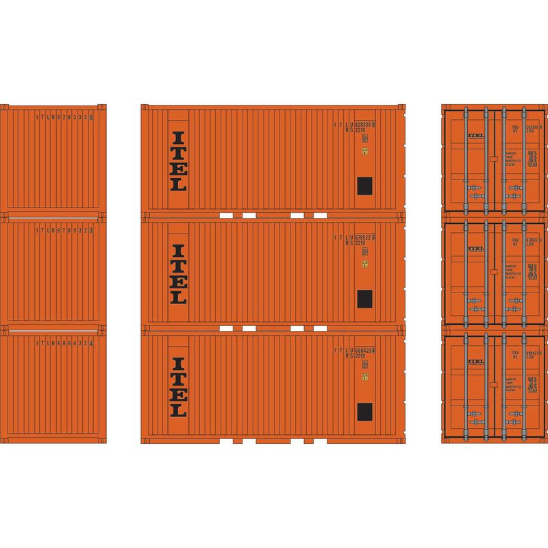 HO 20' Corrugated Container, ITLU (3)