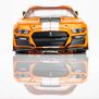 HO 2021 Ford Shelby GT500 Mega G+ Slot Car, Twister Orange & White
