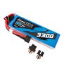 11.1V 3300mAh 3S 45C G-Tech LiPo Battery: EC3/ Deans