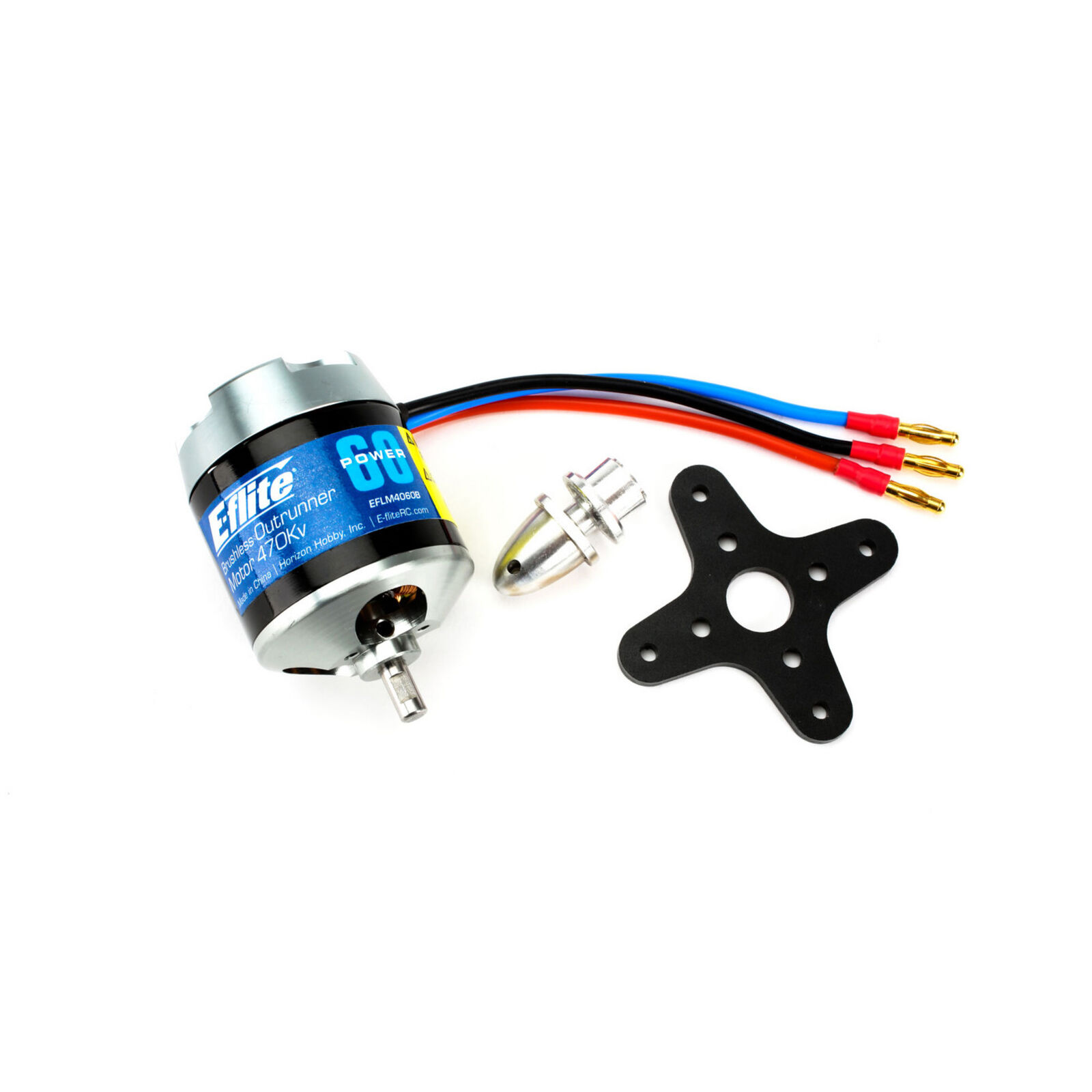 Power 60 Brushless Outrunner Motor, 470Kv, 4mm Bullet