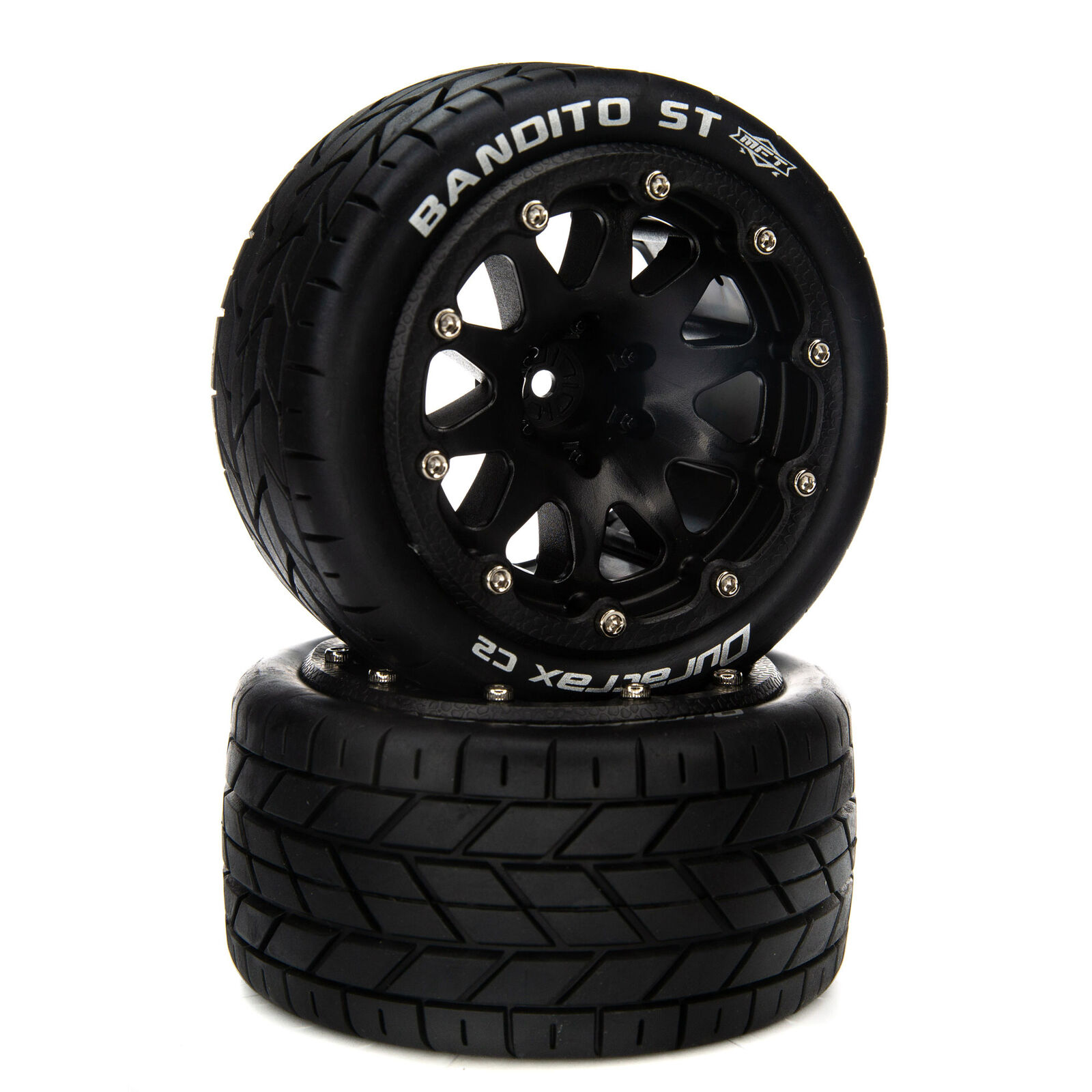 Bandito ST Belted 2.8" Mounted Front/Rear Tires, 14mm Black (2)