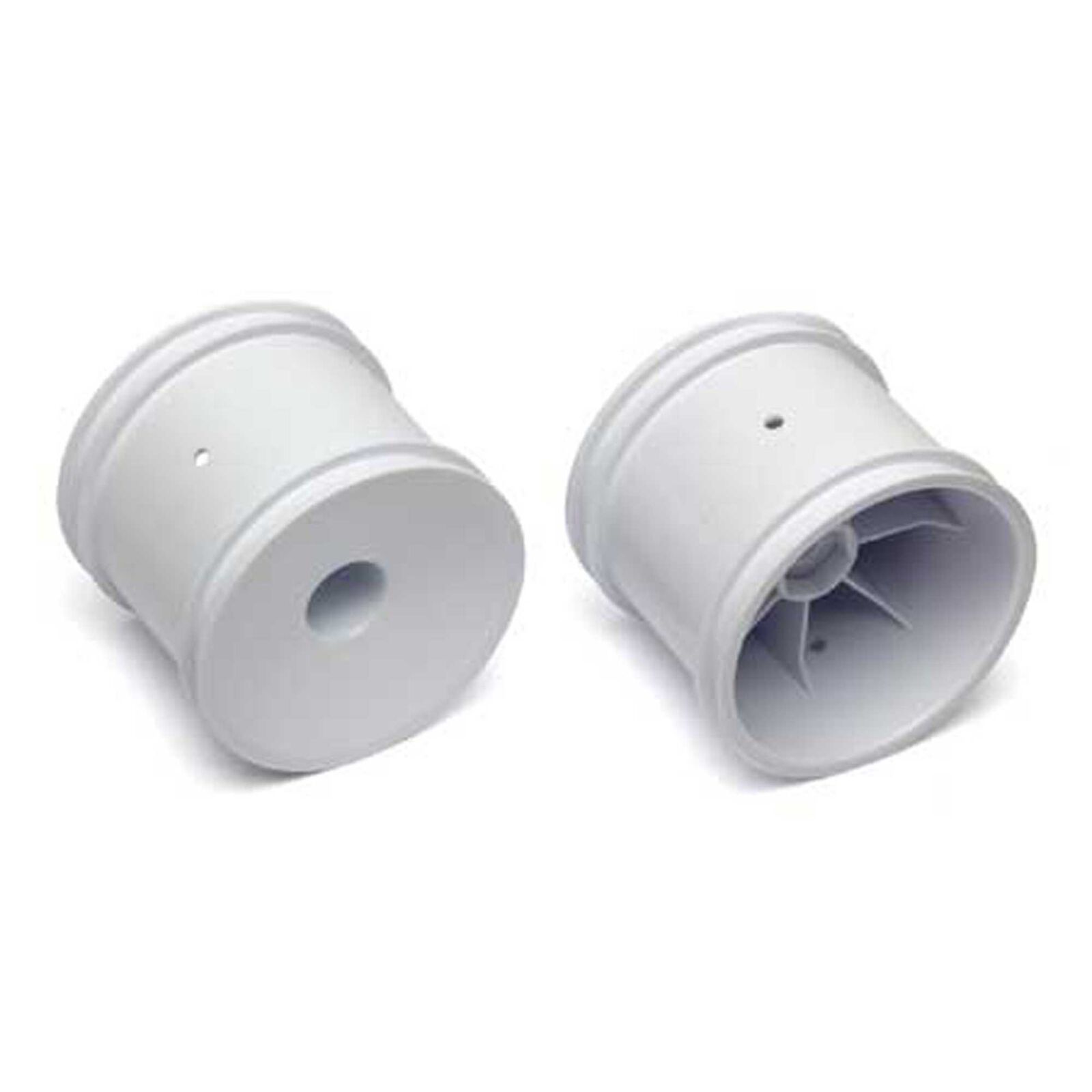 1/10 2.2" 2WD Rear Truck Wheels, White (2)