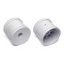 1/10 2.2" 2WD Rear Truck Wheels, White (2)