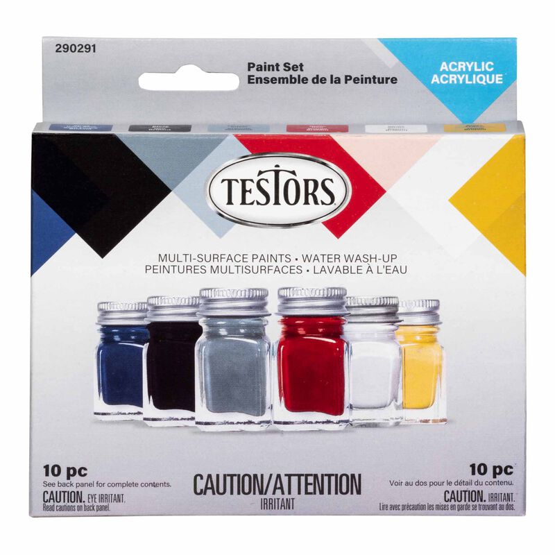 6 Piece Acrylic Paint Set, Primary