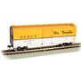 HO 40' Box Car D&RGW #68968, Yellow/Silver