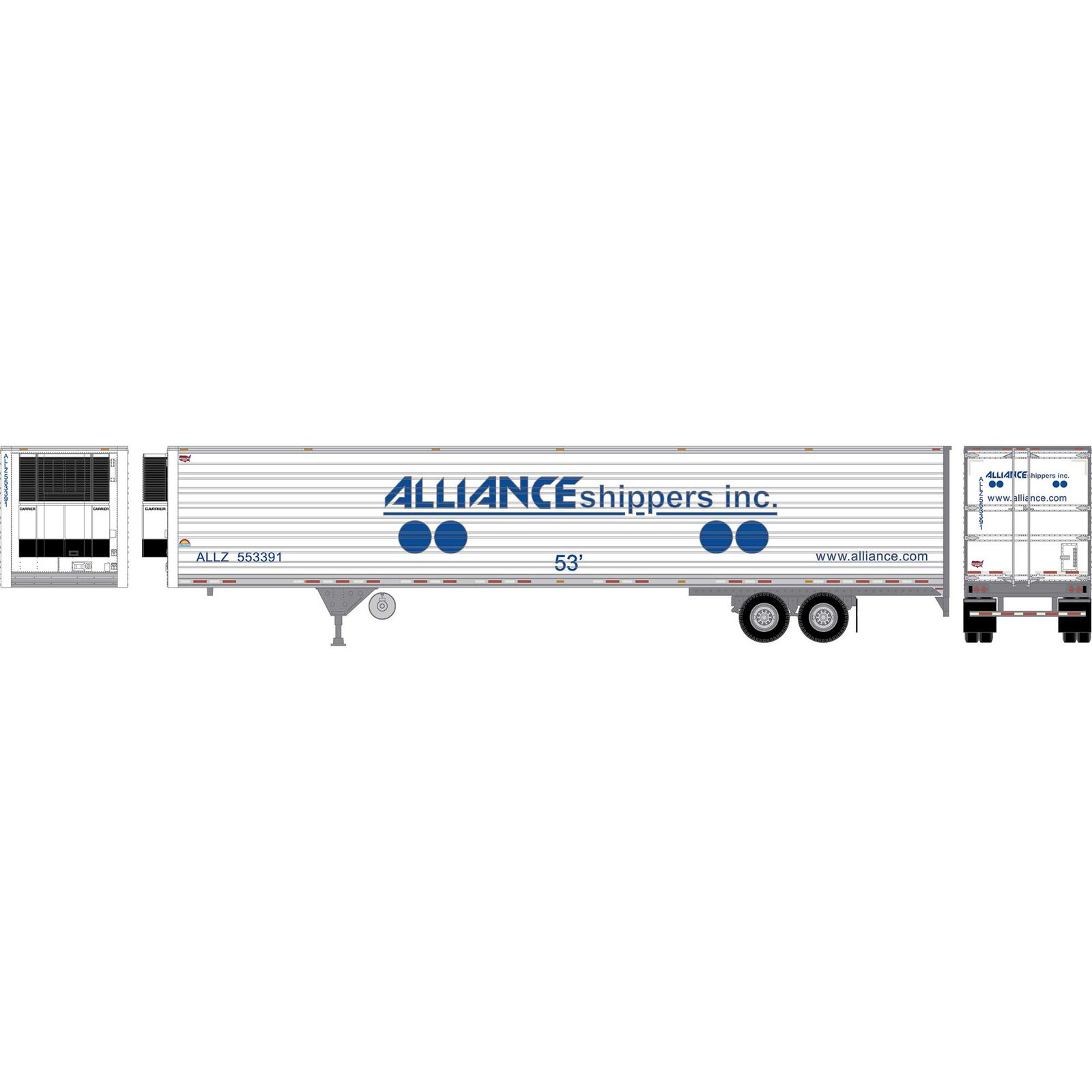 HO ATH 53' Utility Reefer Trailer, ALLZ #553391