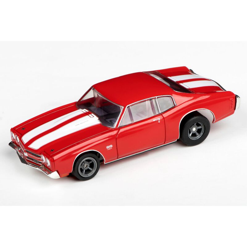 HO 1970 Chevy Chevelle 454 Mega G+ Slot Car, Red